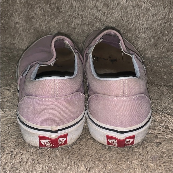 Lavender Slip On Vans - Picture 2 of 3